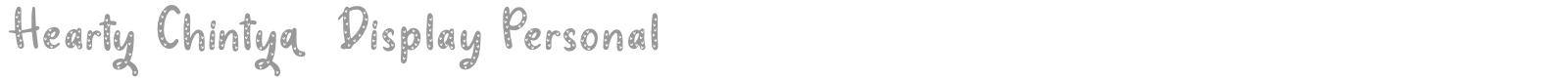 Hearty Chintya font preview